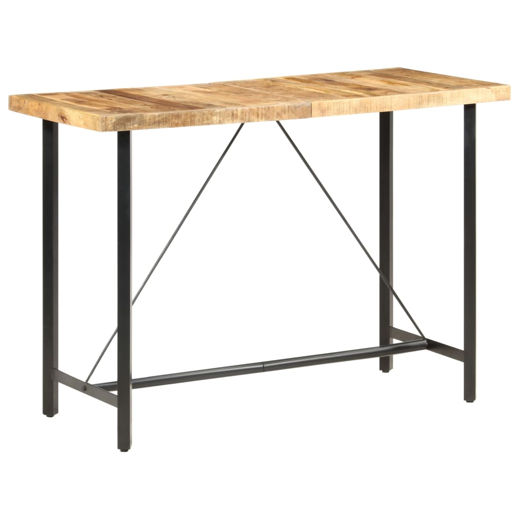 Bar Table 150x70x107 cm Rough Mango Wood - Casper Homes