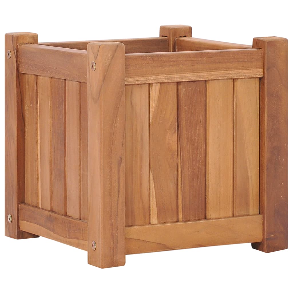 Raised Bed 30x30x30 cm Solid Teak Wood - Unbeatable Bargains