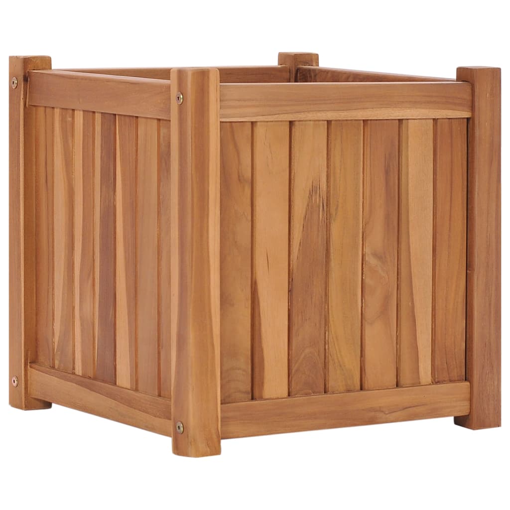 Raised Bed 40x40x40 cm Solid Teak Wood - Decor Base