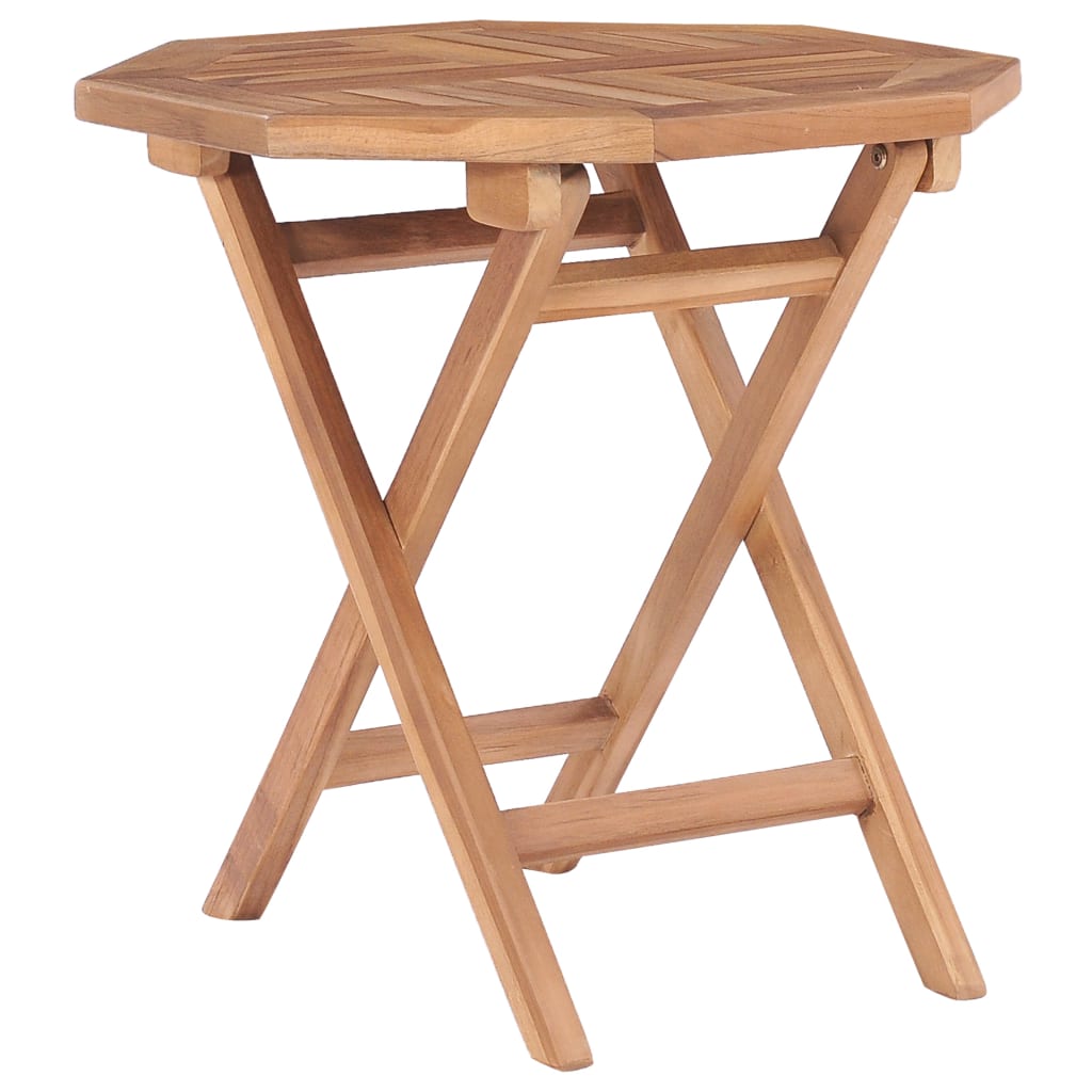 Folding Garden Table 45x45x45 cm Solid Teak Wood - Decor Base