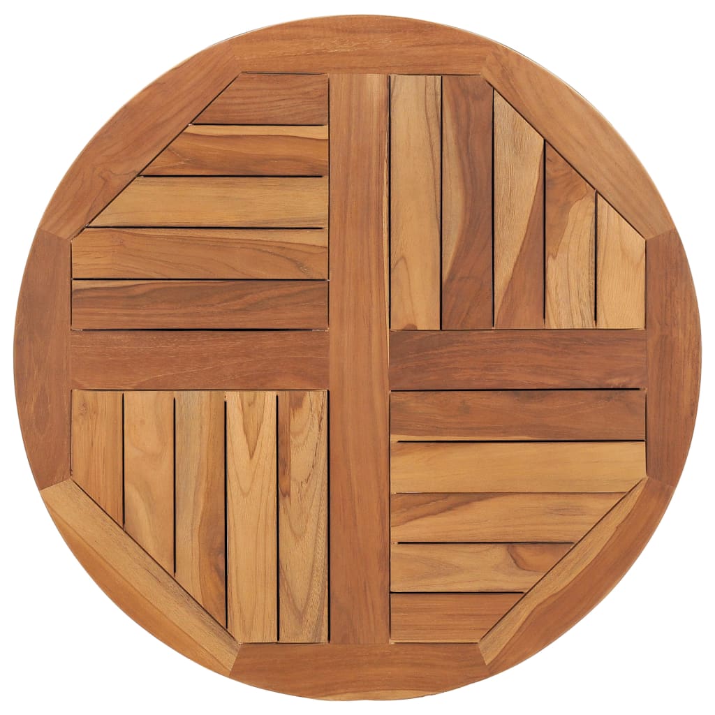 Table Top Solid Teak Wood Round 2.5 cm 70 cm - Sid & Sam
