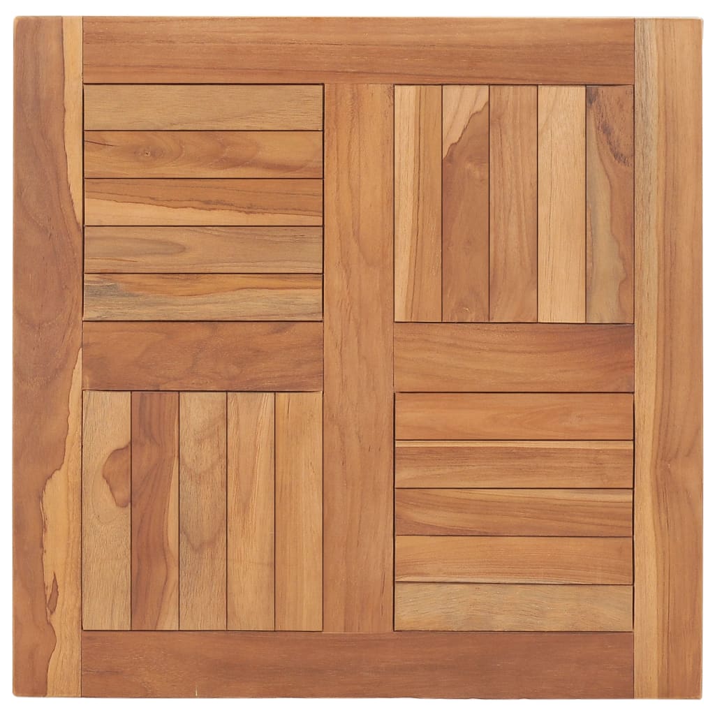 Table Top Solid Teak Wood 60x60x2.5 cm - Discount Dealers