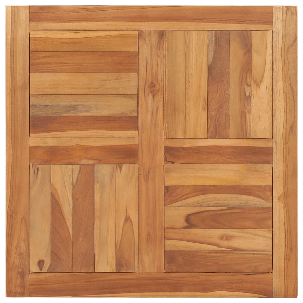 Table Top Solid Teak Wood 70x70x2.5 cm - Direct Imports