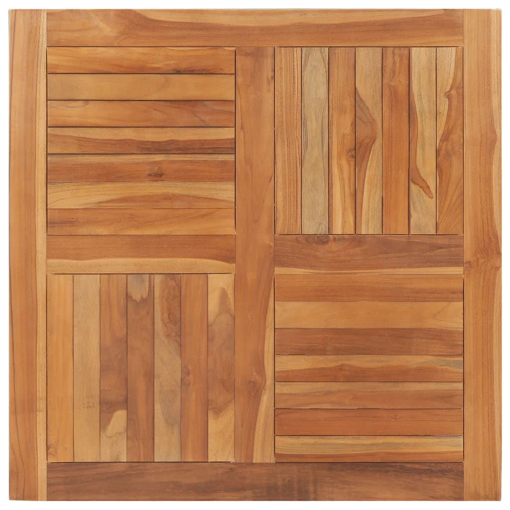 Table Top Solid Teak Wood Square 90x90x2.5 cm - Sid & Sam