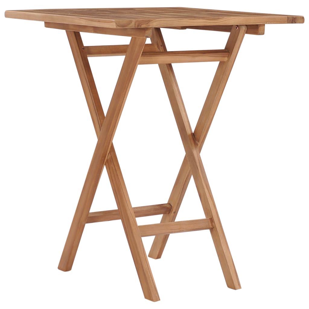 Folding Garden Table 60x60x75 cm Solid Teak Wood - Millennium Furniture