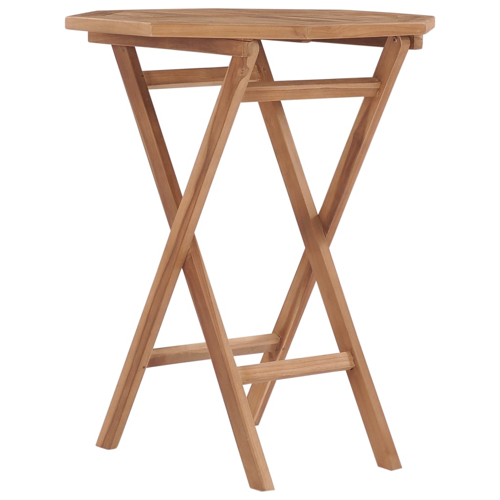 Folding Garden Table 60x60x75 cm Solid Teak Wood - Style and Chic