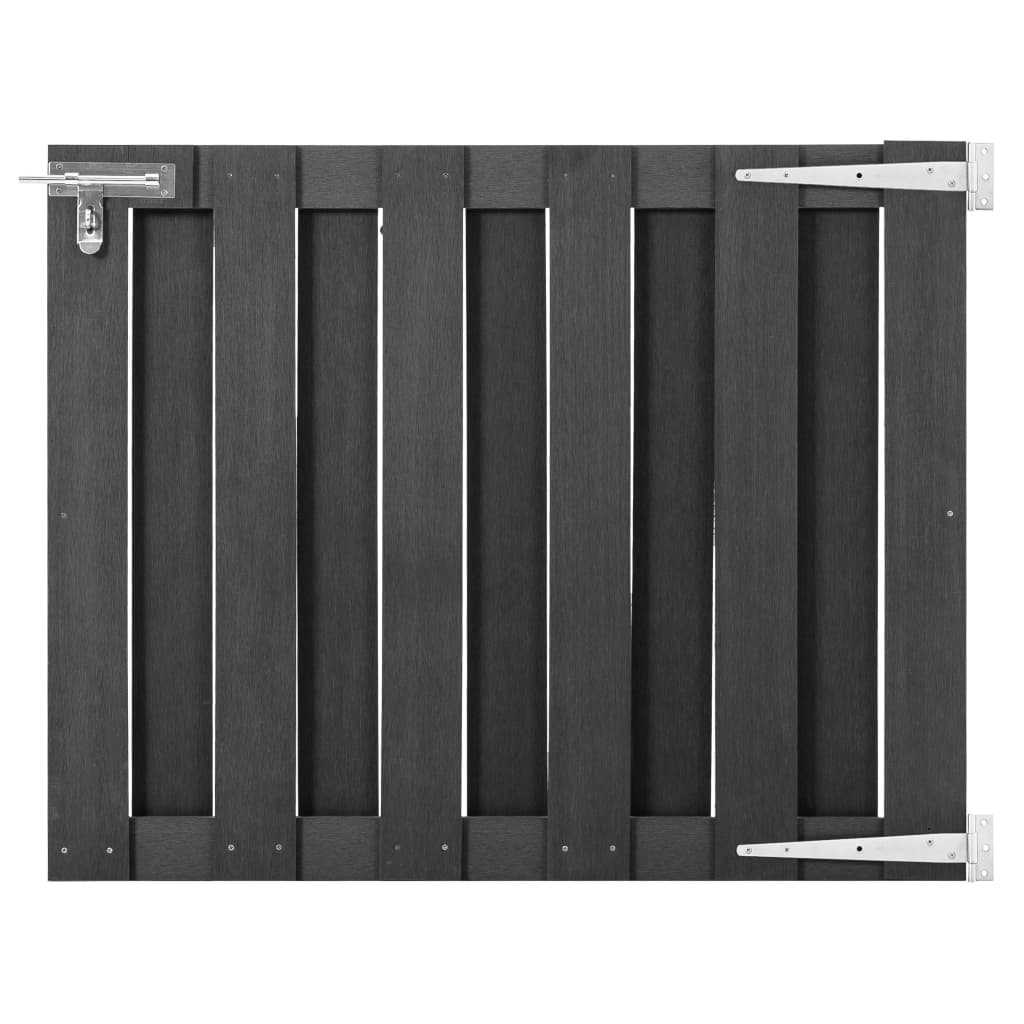 Garden Gate WPC 100x80 cm Grey - Style and Chic