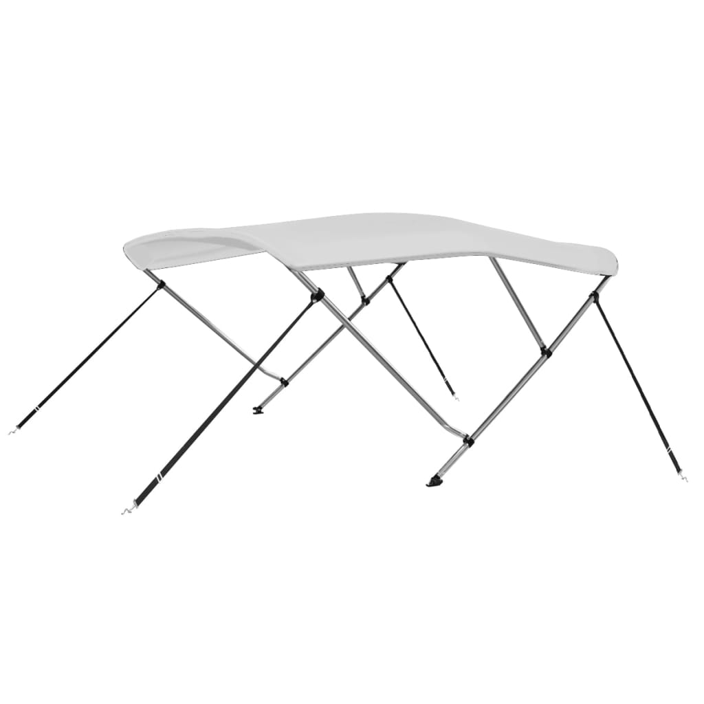 3 Bow Bimini Top White 183x196x137 cm - The Home Maker