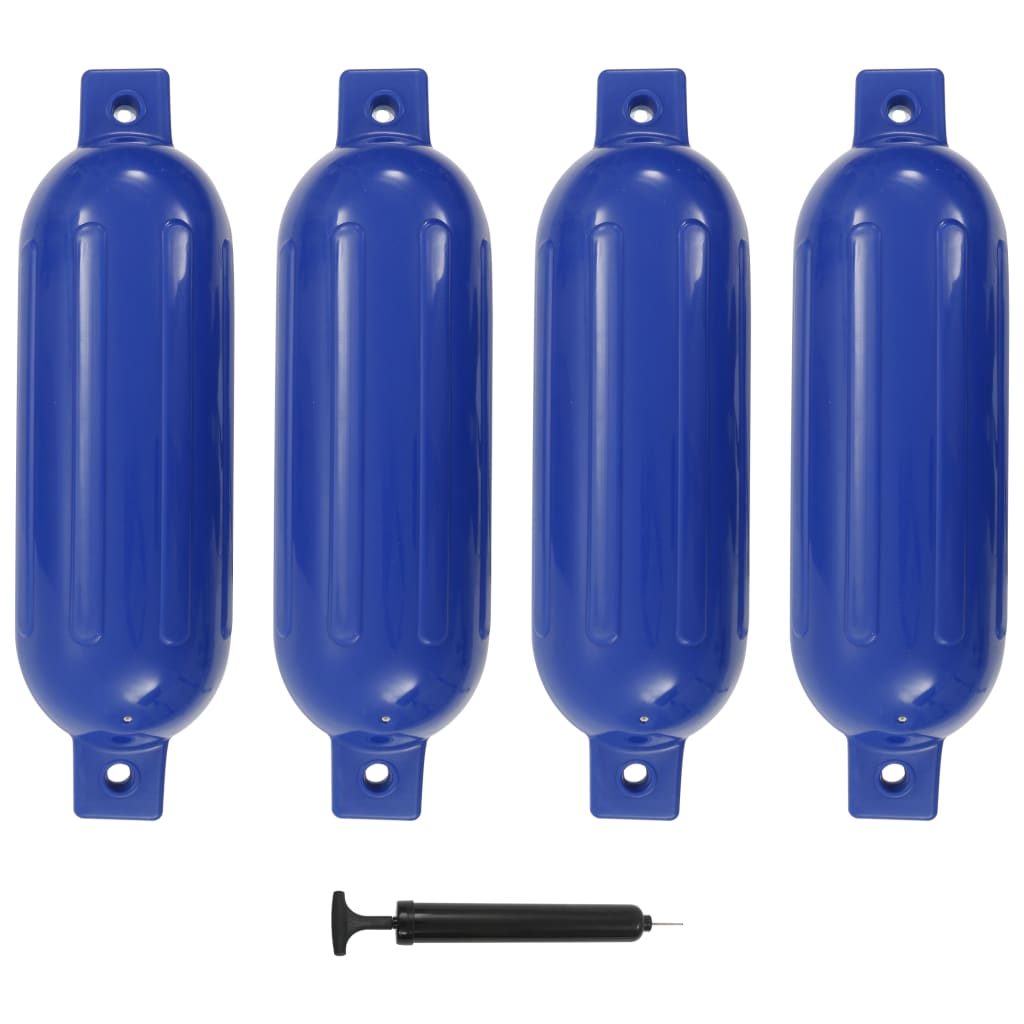 Boat Fender 4 Pcs Blue 51x14cm - Unbeatable Bargains