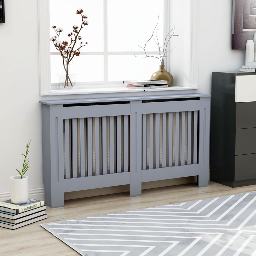 Radiator Cover Anthracite 152x19x81.5 cm MDF - Merlin Deals
