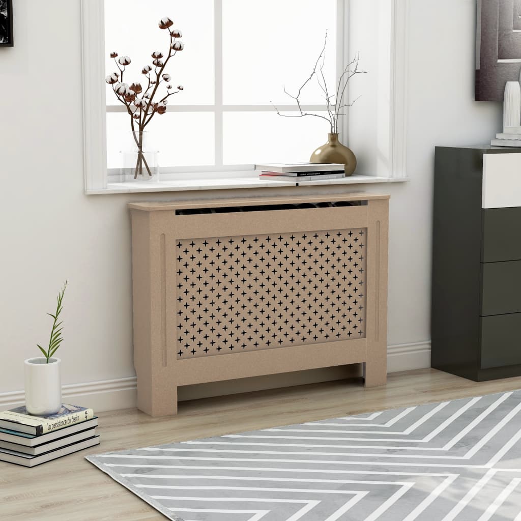Radiator Cover 112x19x81.5 cm MDF - Style and Chic