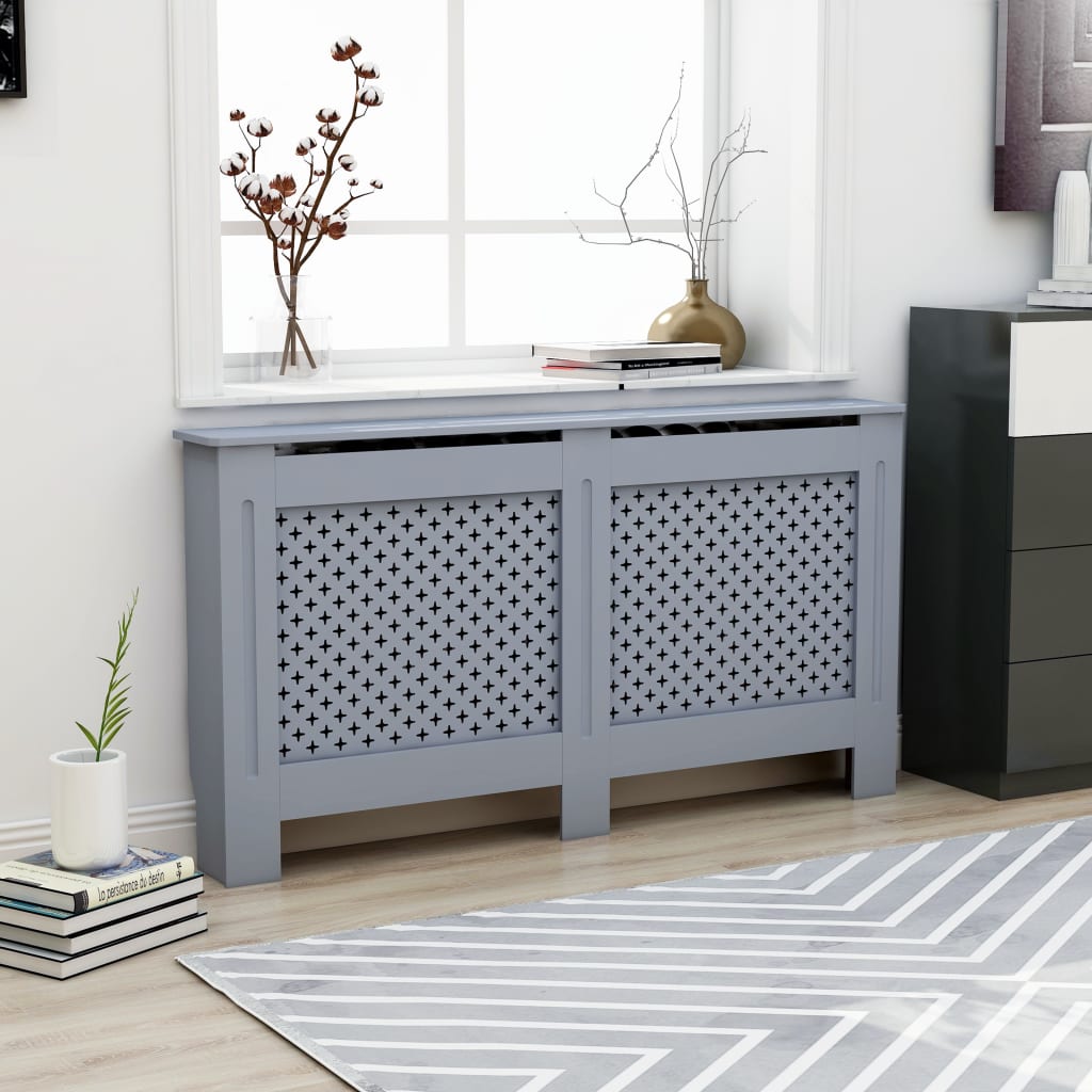 Radiator Cover Anthracite 152x19x81.5 cm MDF - Tyrell & Tyrell