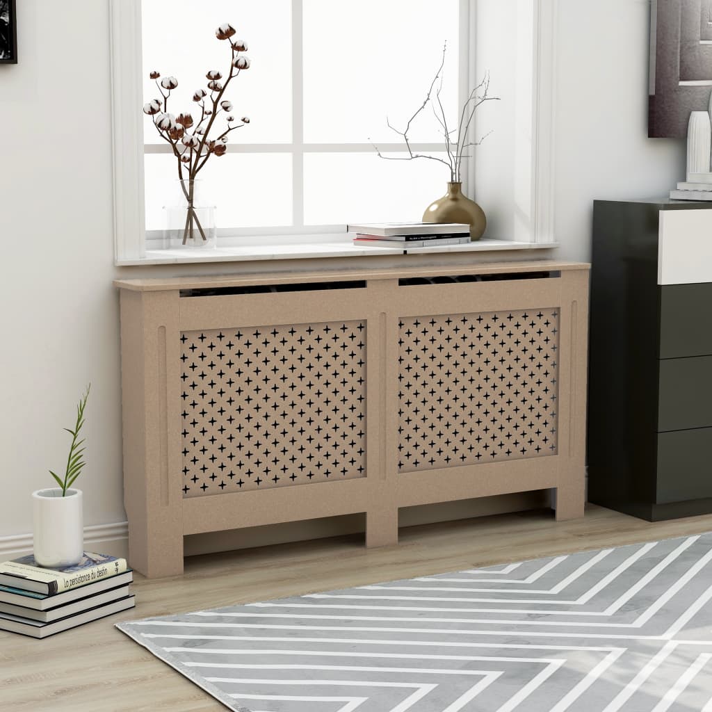 Radiator Cover 152x19x81.5 cm MDF - Decor Base