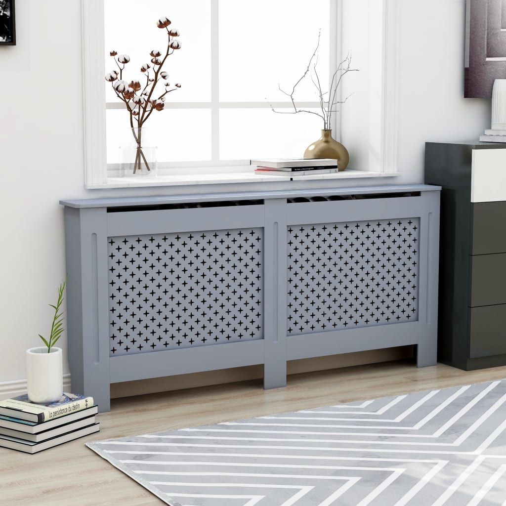 Radiator Cover Anthracite 172x19x81.5 cm MDF - Unbeatable Bargains