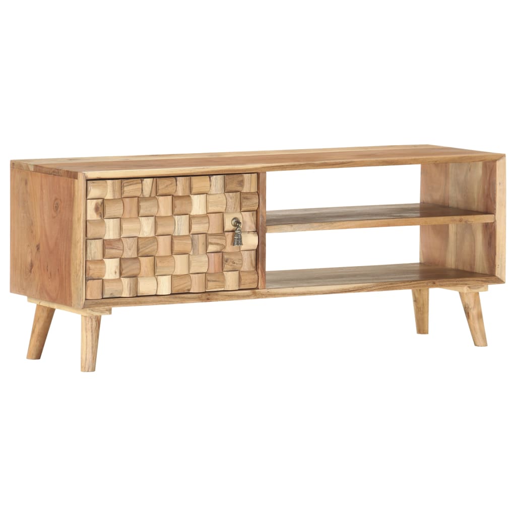TV Cabinet 100x35x40 cm Solid Acacia Wood - Millennium Furniture