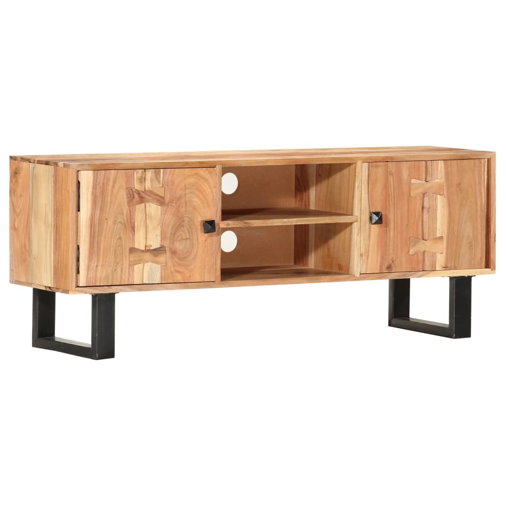 TV Cabinet 118x30x45 cm Solid Acacia Wood - Sid & Sam
