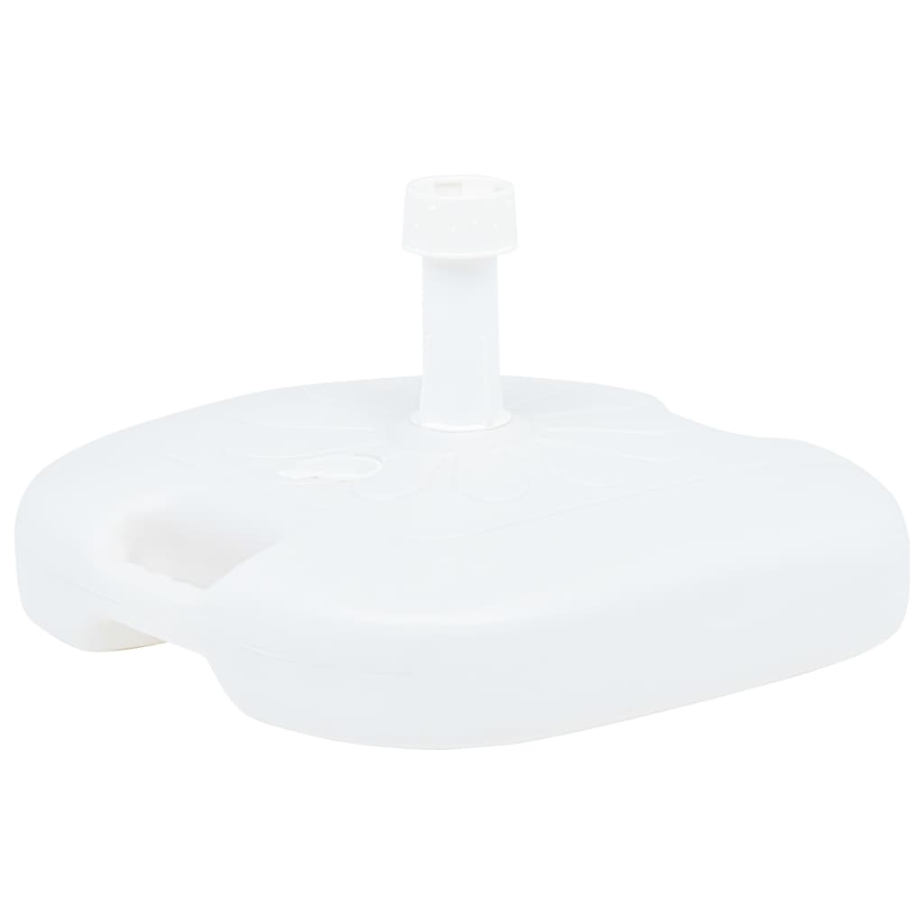 Umbrella Base Sand/Water Filled 16 L White Plastic - Unbeatable Bargains