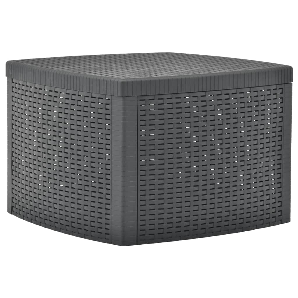 Side Table Anthracite 54x54x36.5 cm Plastic - Style and Chic