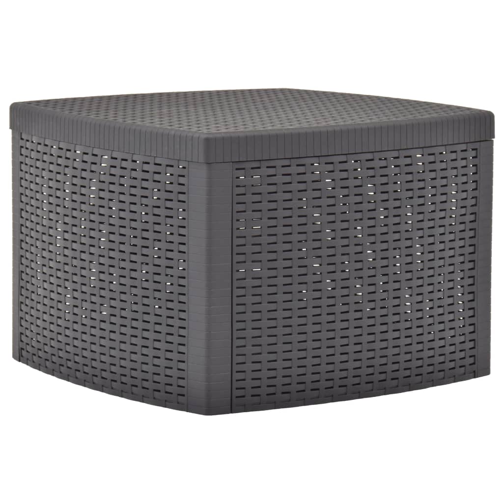 Side Table Mocha 54x54x36.5 cm Plastic - Millennium Furniture