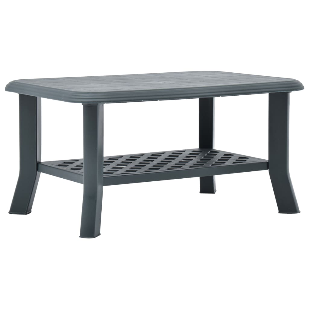 Coffee Table Green 90x60x46 cm Plastic - Style and Chic