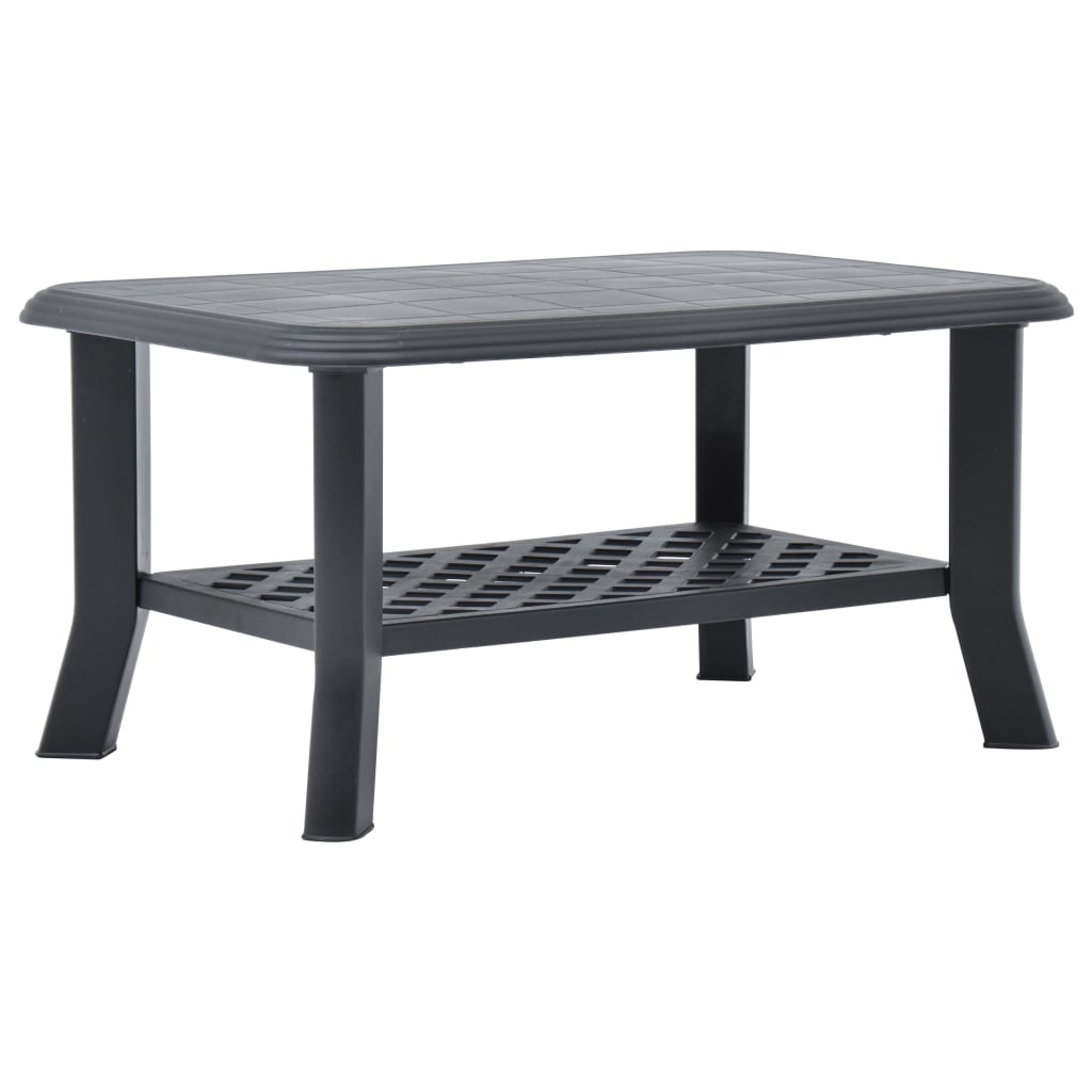 Coffee Table Anthracite 90x60x46 cm Plastic - All Things Good