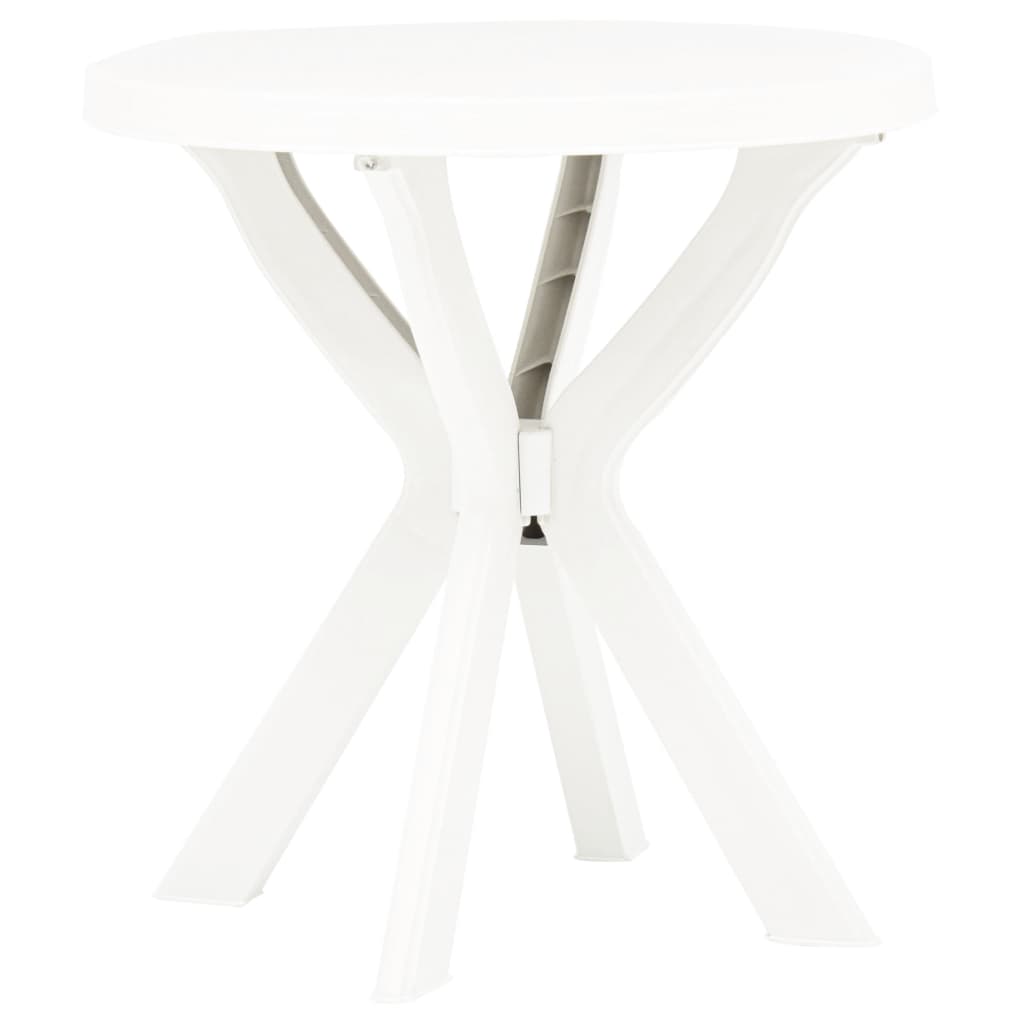 Bistro Table White Ã ̃70 cm Plastic - Style and Chic