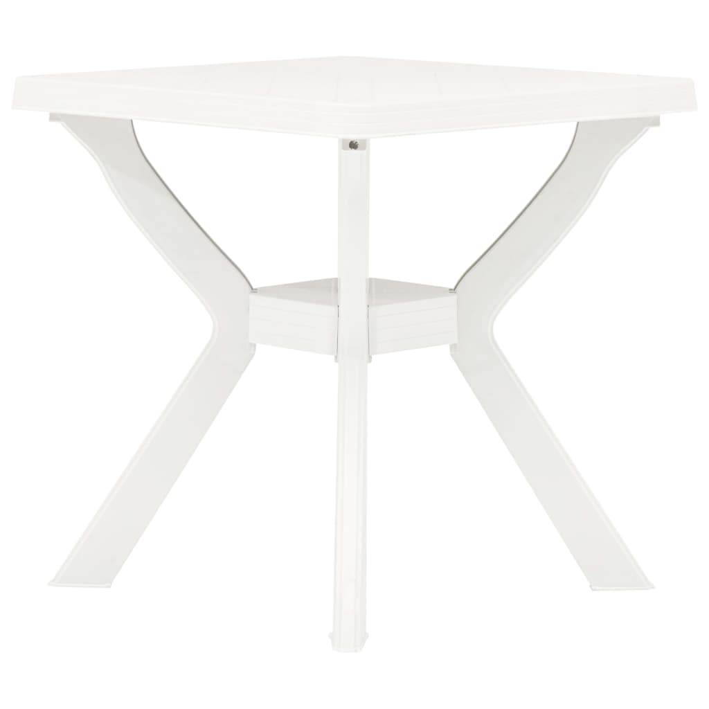Bistro Table White 70x70x72 cm Plastic - Unbeatable Bargains