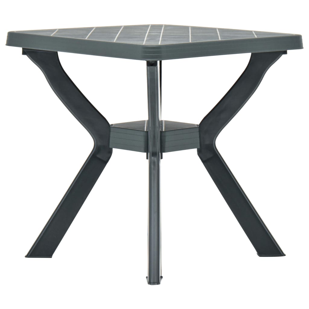 Bistro Table Green 70x70x72 cm Plastic - Unbeatable Bargains