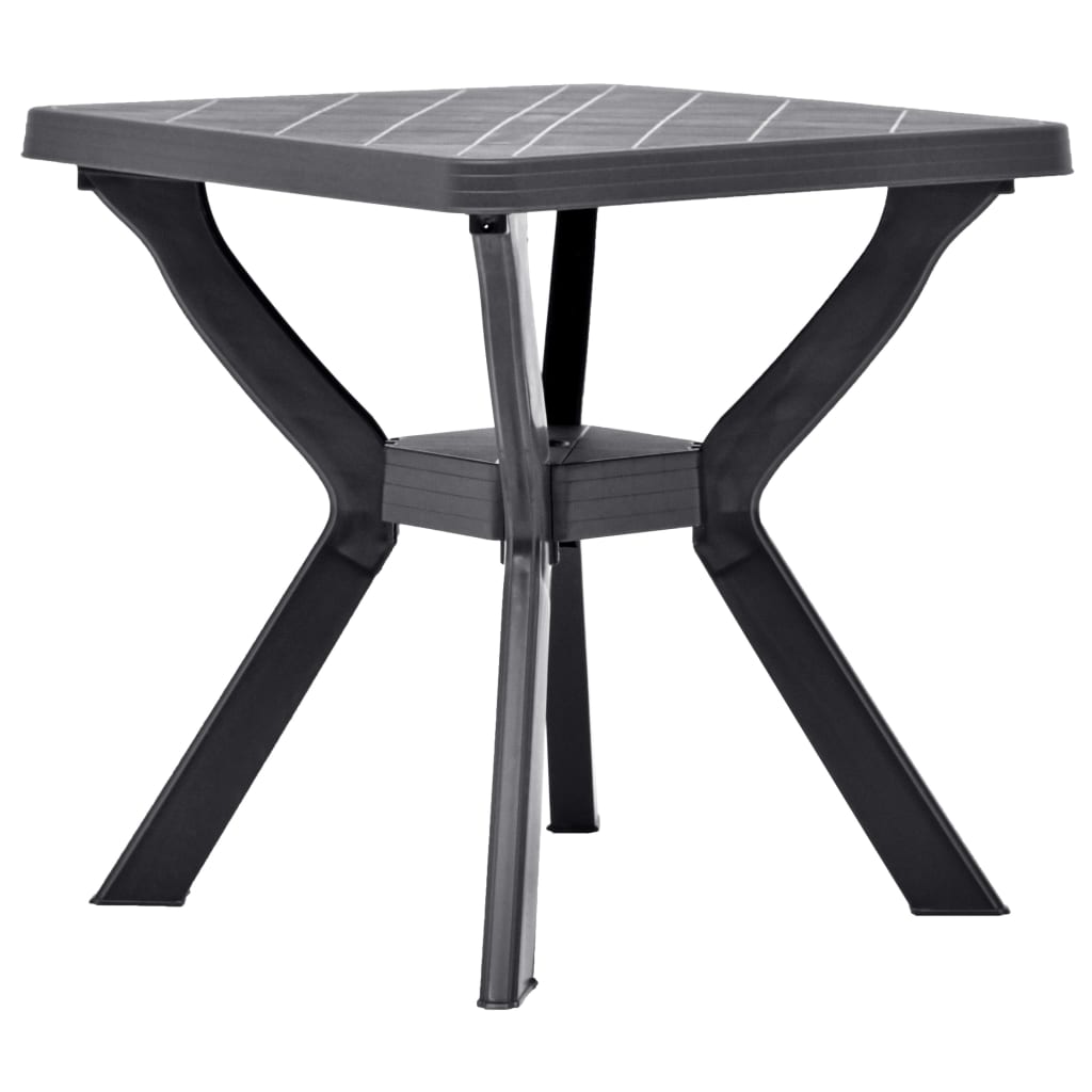 Bistro Table Anthracite 70x70x72 cm Plastic - The Home Maker