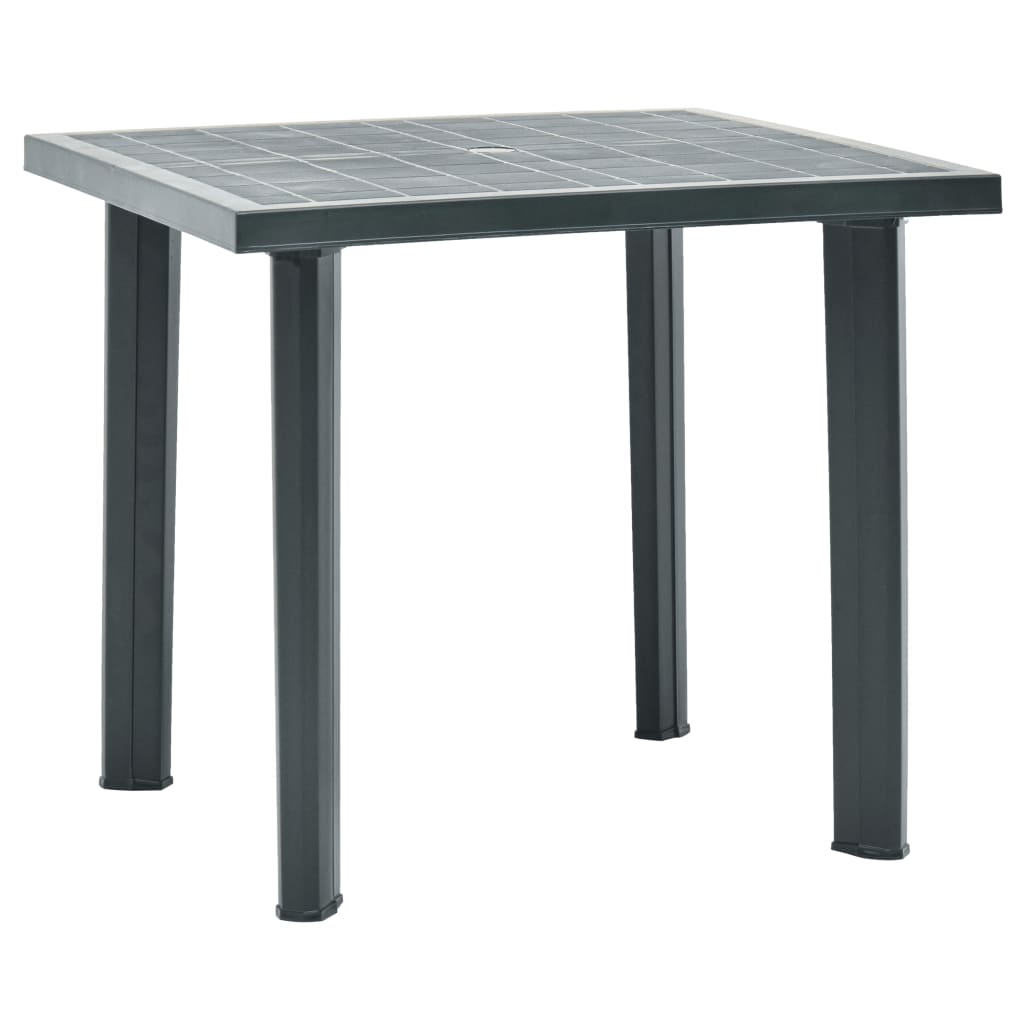 Garden Table Green 80x75x72 cm Plastic - Tyrell & Tyrell