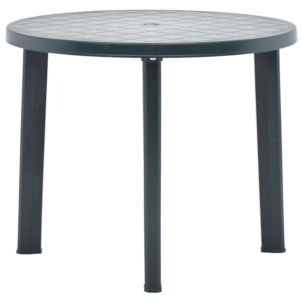 Garden Table Green 89 cm Plastic - Style and Chic