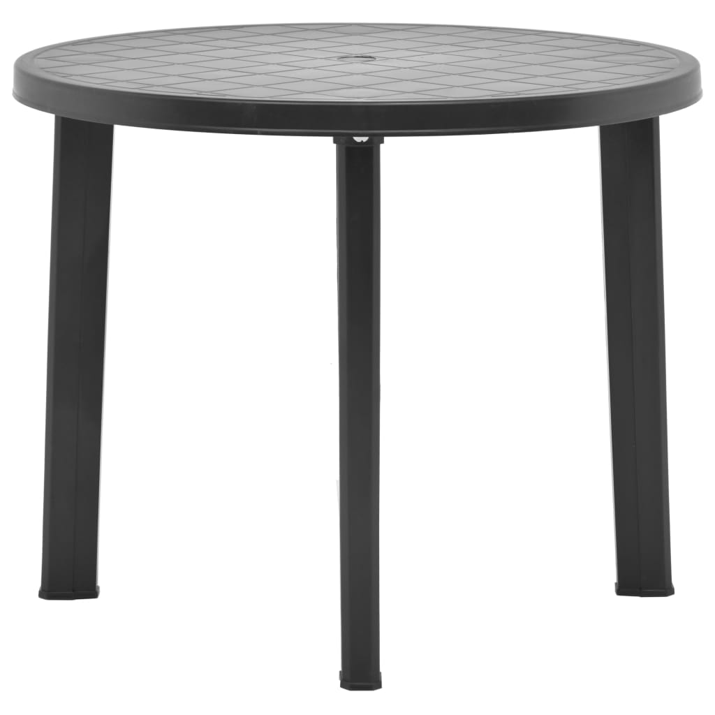 Garden Table Anthracite 89 cm Plastic - All Things Good