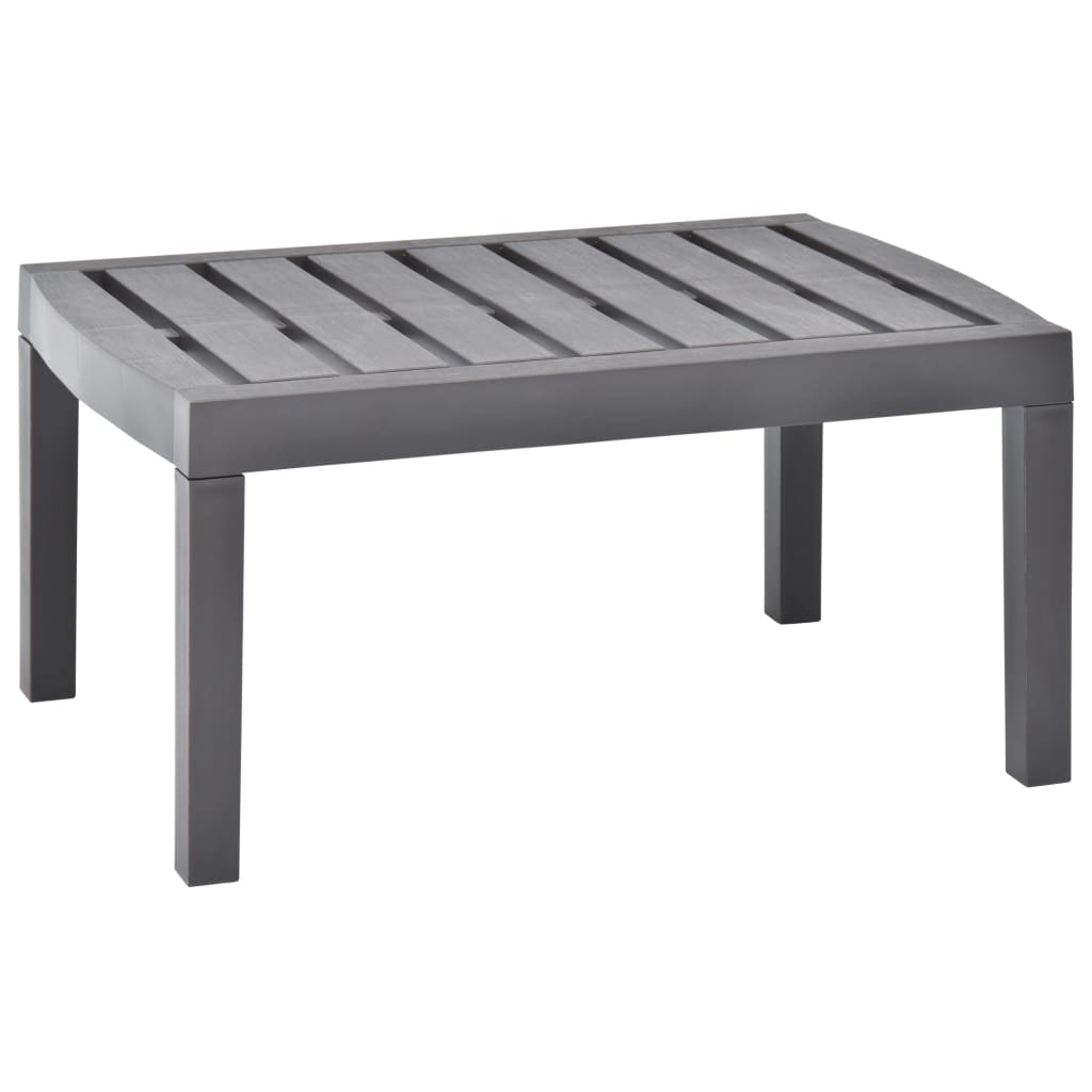Garden Table Mocha 78x55x38 cm Plastic - Unbeatable Bargains