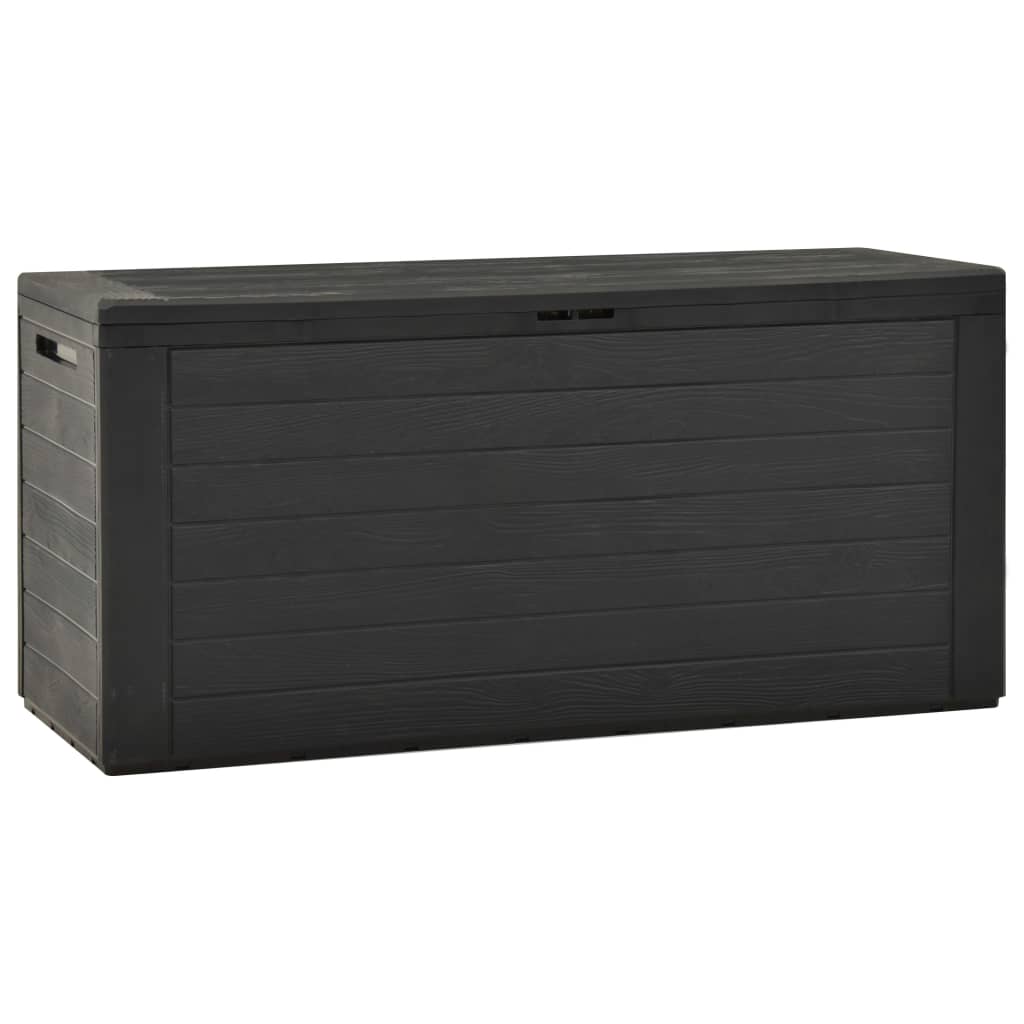 Garden Storage Box Anthracite 116x44x55 cm - Decor Base