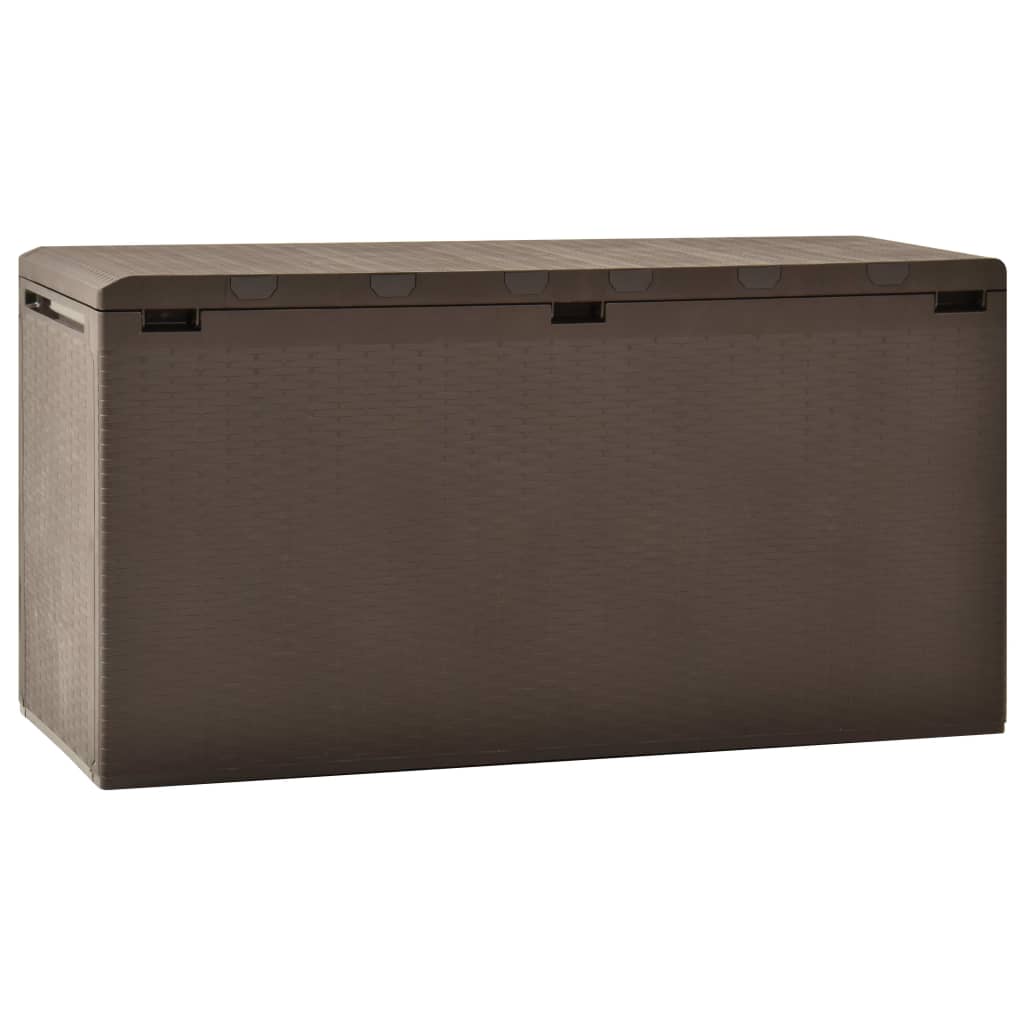 Garden Storage Box Brown 114x47x60 cm - Decor Base