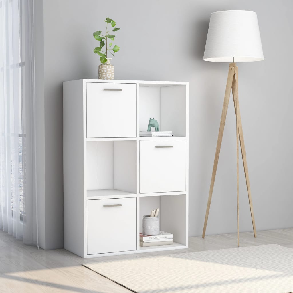 Storage Cabinet White 60x29.5x90 cm Engineered Wood - Casper Homes