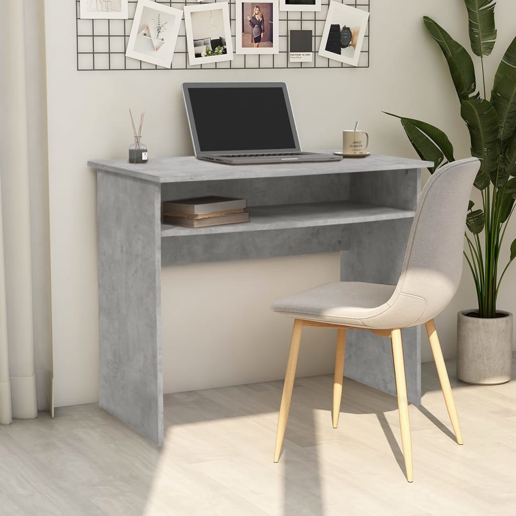 Desk Concrete Grey 90x50x74 cm Engineered Wood - Casper Homes