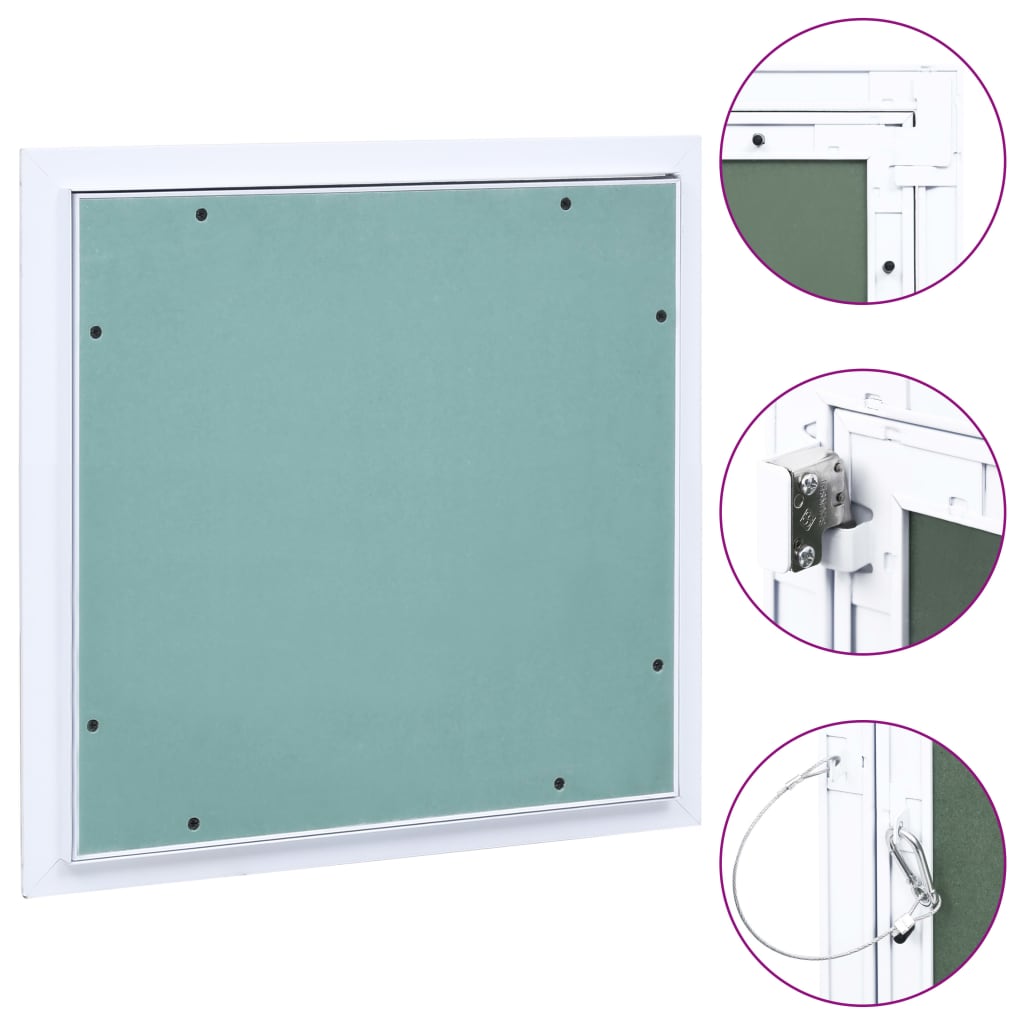 Access Panel with Aluminium Frame and Plasterboard 400x400mm - Unbeatable Bargains