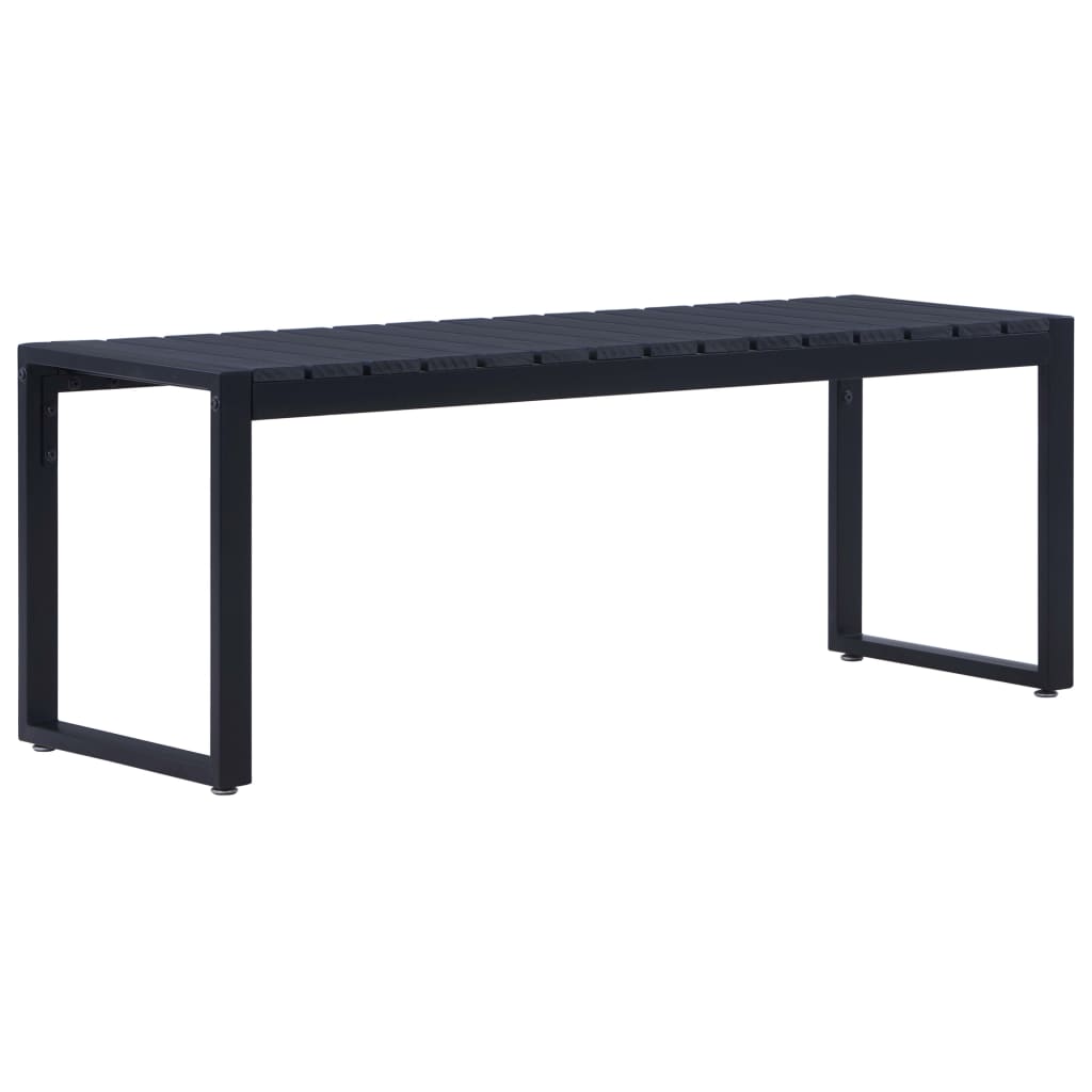Garden Bench 120.5 cm PS Board Black - Merkel Designers