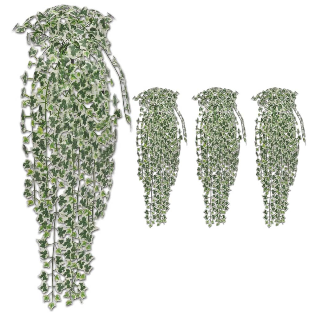 Artificial Ivy Bushes 4 pcs Variegated 90 cm - Casper Homes