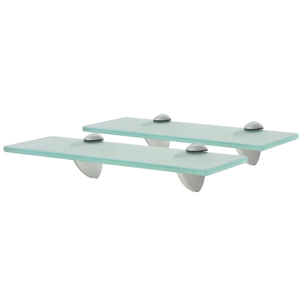 Floating Shelves 2 pcs Glass 30x10 cm 8 mm - All Things Good