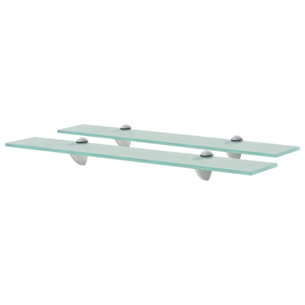 Floating Shelves 2 pcs Glass 60x10 cm 8 mm - Discount Dealers