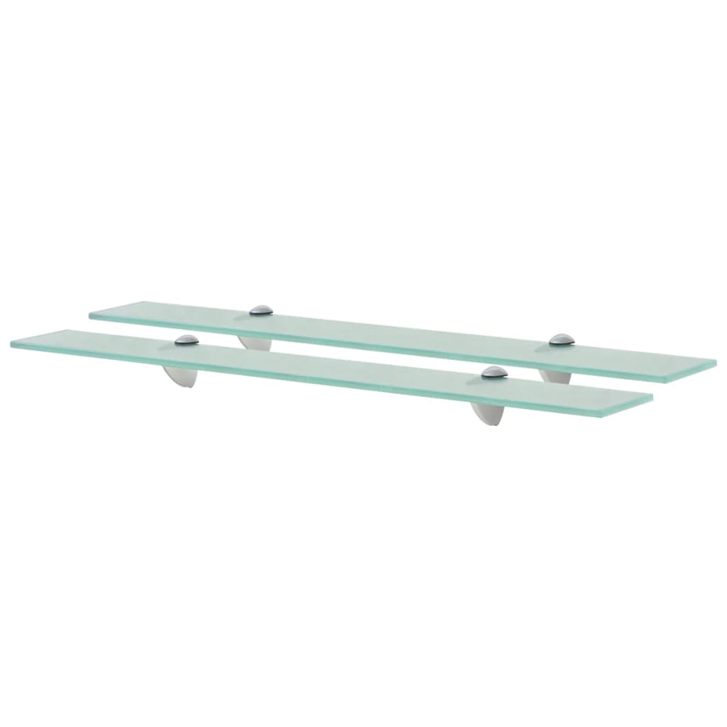 Floating Shelves 2 pcs Glass 70x10 cm 8 mm - Merkel Designers