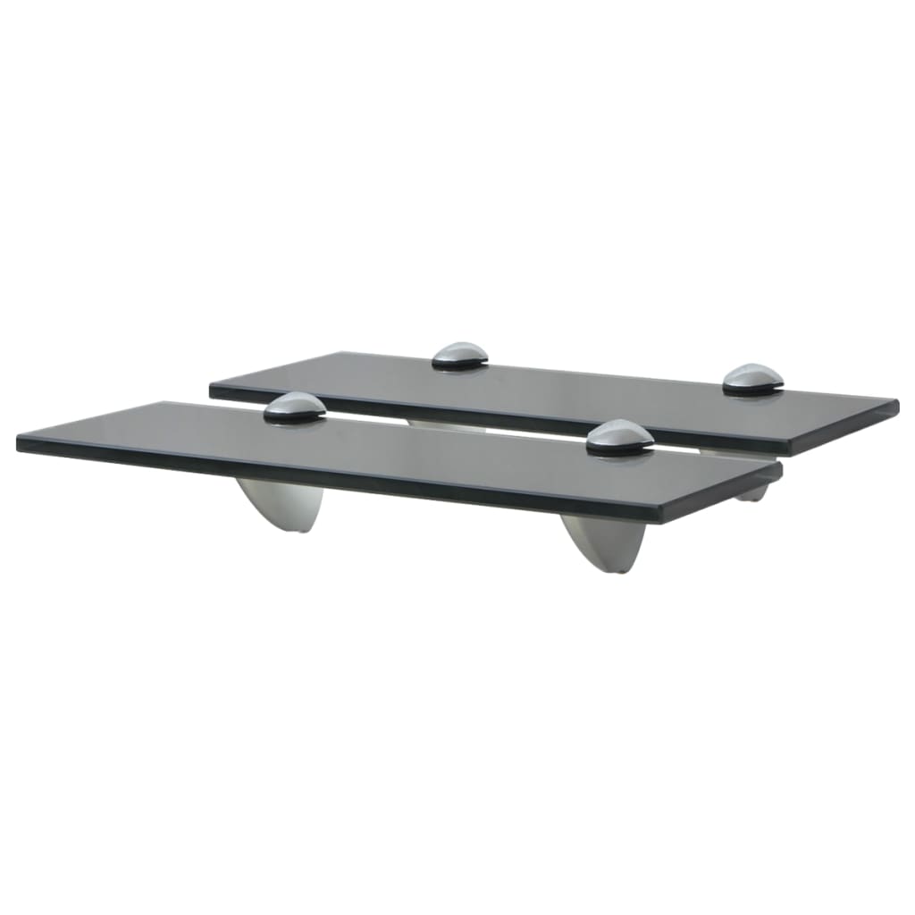 Floating Shelves 2 pcs Glass 30x10 cm 8 mm - Merlin Deals