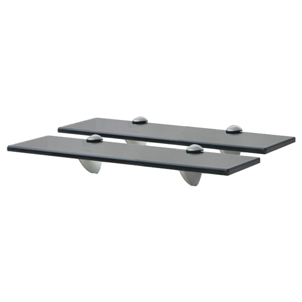Floating Shelves 2 pcs Glass 40x10 cm 8 mm - Tyrell & Tyrell
