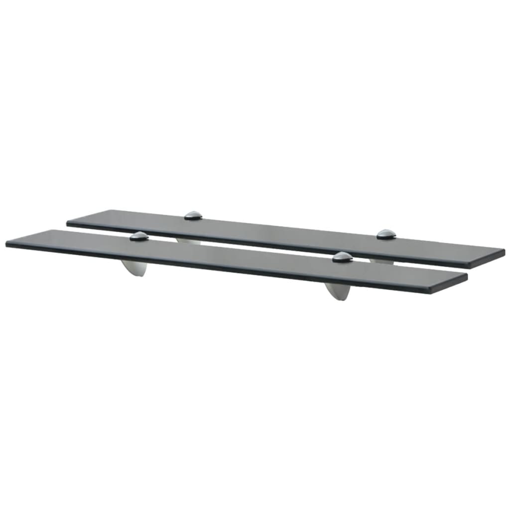Floating Shelves 2 pcs Glass 70x10 cm 8 mm - Design Hut