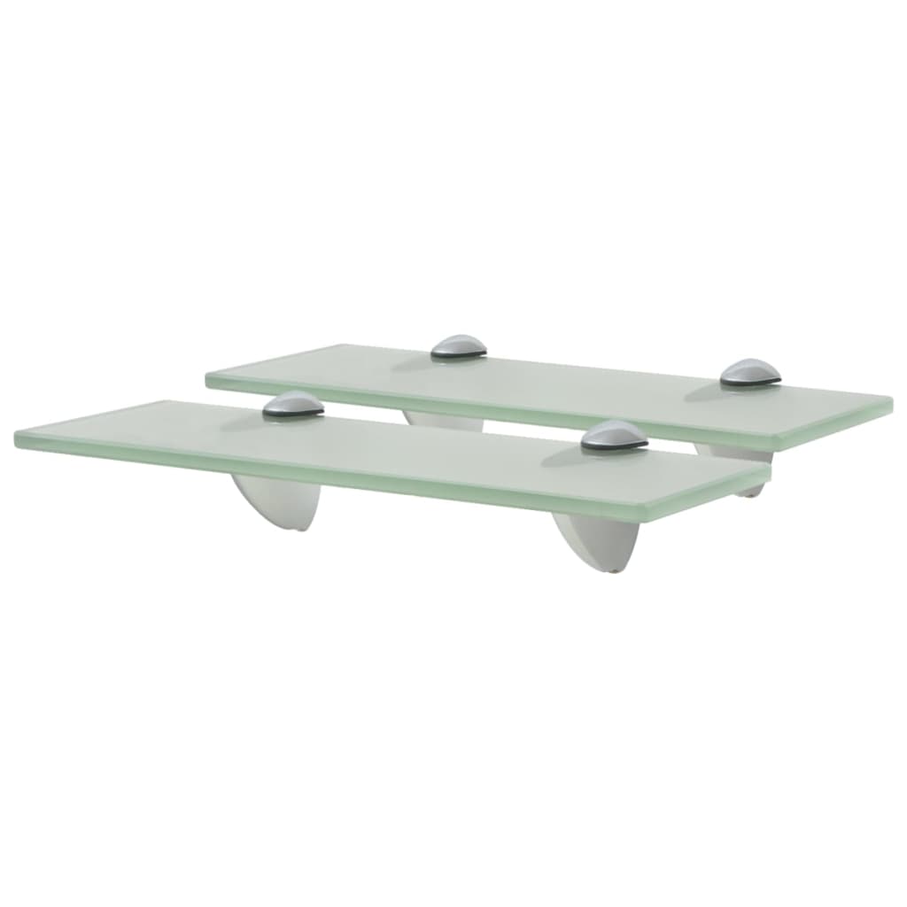 Floating Shelves 2 pcs Glass 30x10 cm 8 mm - Discount Dealers