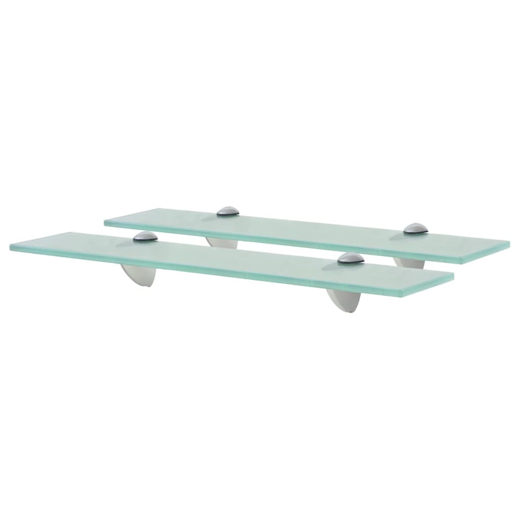 Floating Shelves 2 pcs Glass 50x20 cm 8 mm - Decor Base