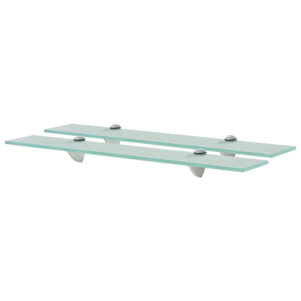 Floating Shelves 2 pcs Glass 60x20 cm 8 mm - Merlin Deals