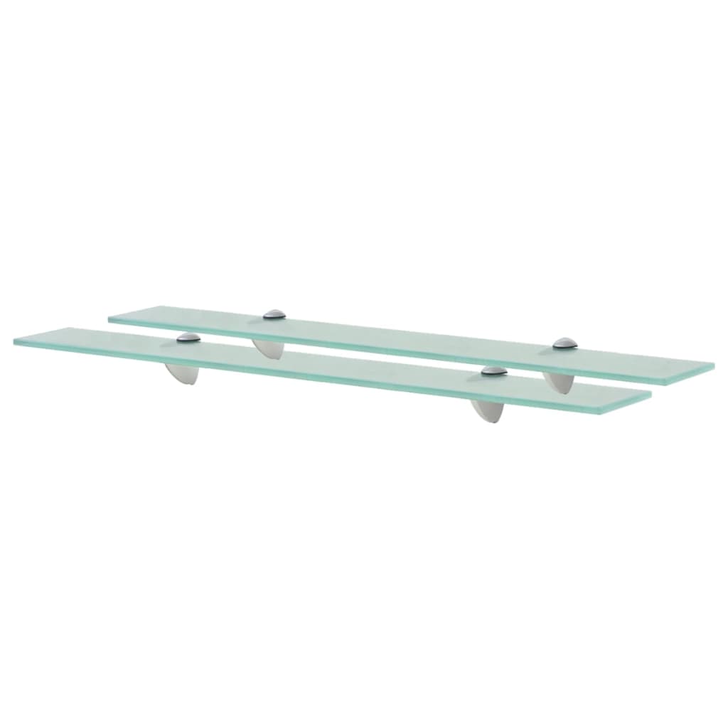 Floating Shelves 2 pcs Glass 70x20 cm 8 mm - The Home Maker